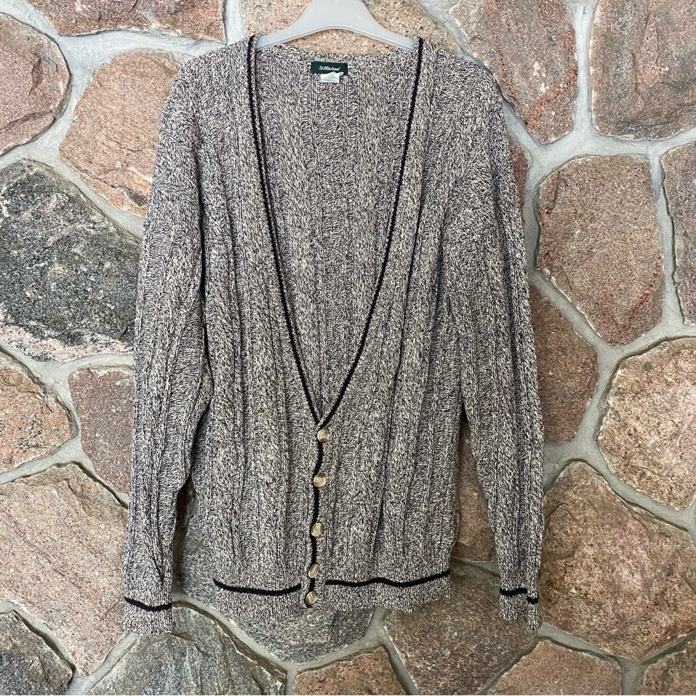 Vintage St Michael men’s cotton cable knit cardigan